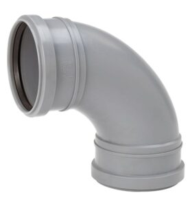 BÖJ 110 MM X 88,5 2MUFF,SVÄNGD GRÅ HTP UPONOR