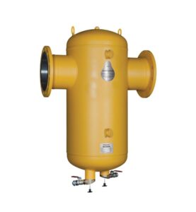 SMUTSAVSKILJARE SPIROTRAP MED MAGNET DN250 FLÄNSAR RETHERM KRUGE