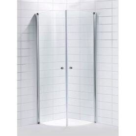 DUSCHVÄGG SOLO 87X87 SVÄNGD KOMPLETT