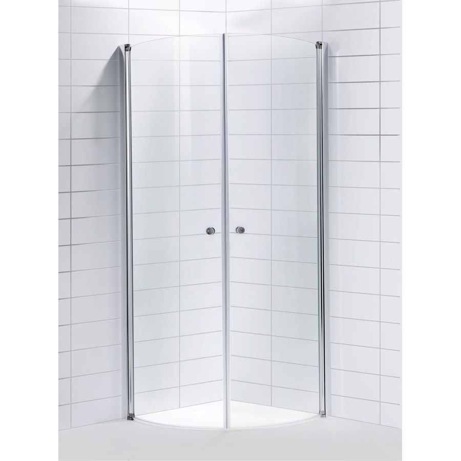 DUSCHVÄGG SOLO 87X87 SVÄNGD KOMPLETT