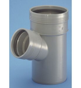 GRENRÖR 110/110 MM X 67° 2MUFF GRÅ WAFIX