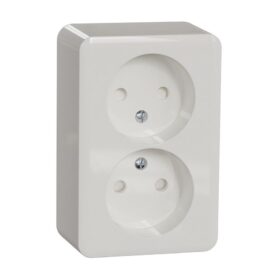 VÄGGUTTAG UTVÄNDIG 2-VÄGS OJORDAD VIT