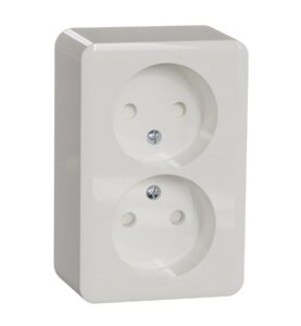 VÄGGUTTAG UTVÄNDIG 2-VÄGS OJORDAD VIT