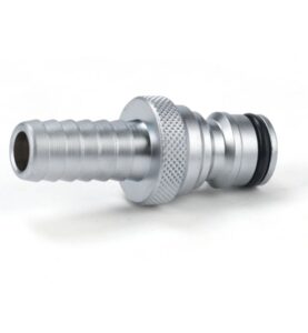 KOPPLINGSNIPPEL CLICK DN15 X 15 MM HANE X SLANGNIPPEL MATTFÖRKROMAD MED SLANGKLÄMMA