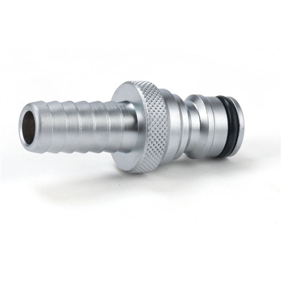 KOPPLINGSNIPPEL CLICK DN15 X 15 MM HANE X SLANGNIPPEL MATTFÖRKROMAD MED SLANGKLÄMMA