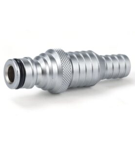 KOPPLINGSNIPPEL CLICK DN15 X 15/20 MM HANE X SLANGNIPPEL MATTFÖRKROMAD MED SLANGKLÄMMA