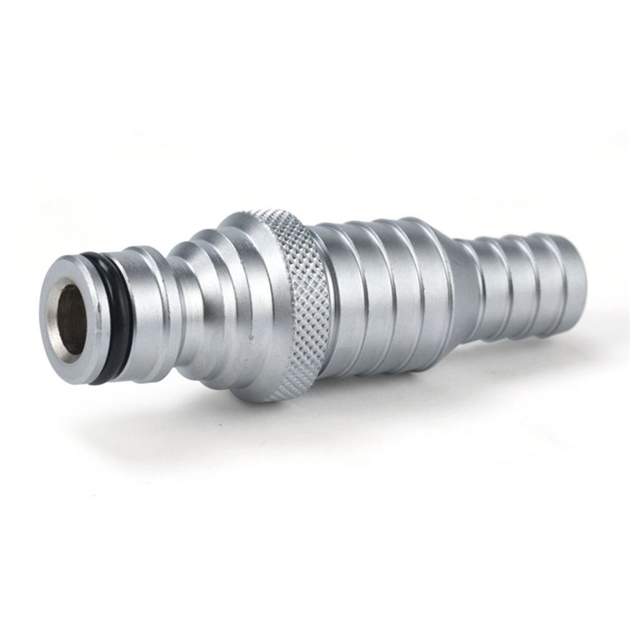 KOPPLINGSNIPPEL CLICK DN15 X 15/20 MM HANE X SLANGNIPPEL MATTFÖRKROMAD MED SLANGKLÄMMA