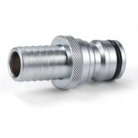 KOPPLINGSNIPPEL CLICK DN20 X 20 MM HANE X SLANGNIPPEL MATTFÖRKROMAD MED SLANGKLÄMMA