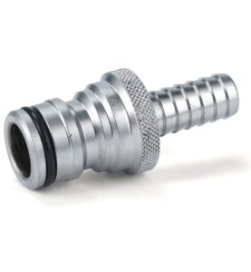 KOPPLINGSNIPPEL CLICK DN20 X 15 MM HANE X SLANGNIPPEL MATTFÖRKROMAD MED SLANGKLÄMMA