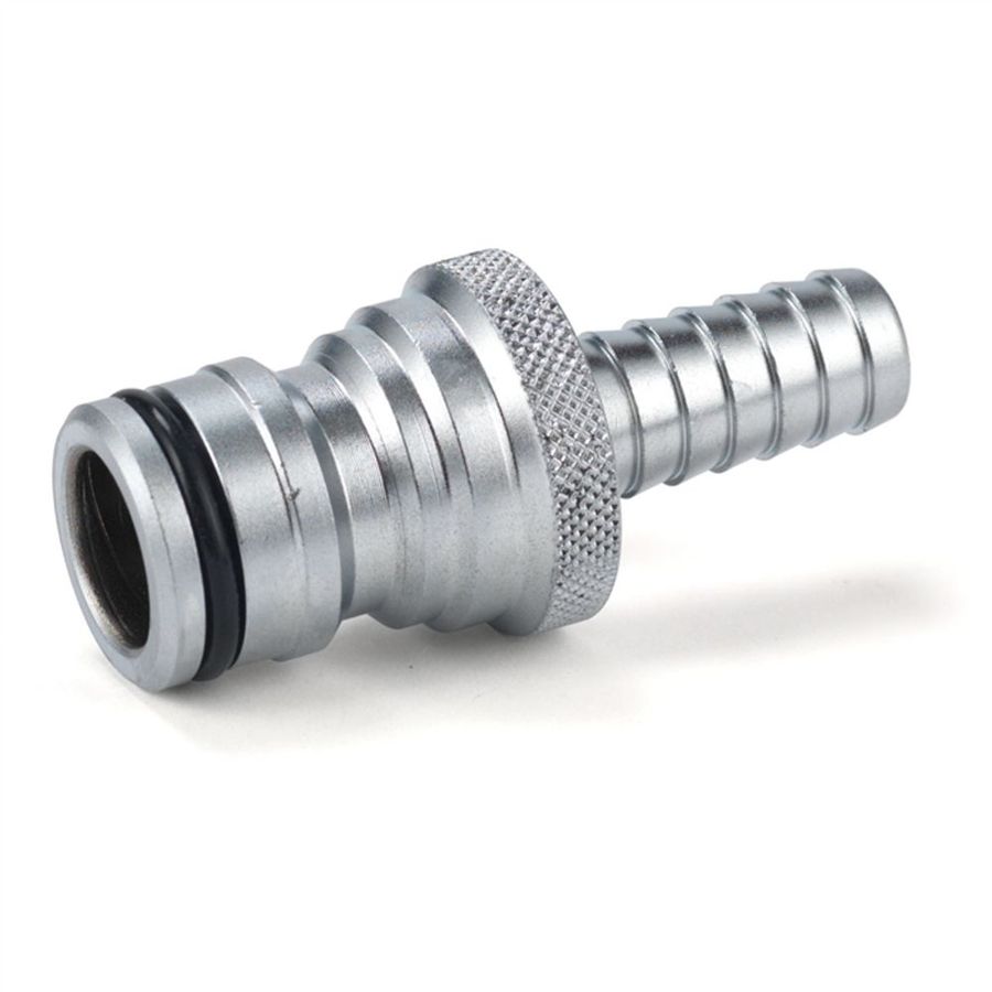 KOPPLINGSNIPPEL CLICK DN20 X 15 MM HANE X SLANGNIPPEL MATTFÖRKROMAD MED SLANGKLÄMMA