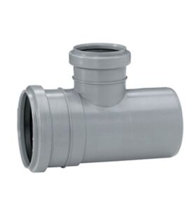 GRENRÖR 110X50 MM X 88,5° 2MUFF X SLÄTÄNDA GRÅ HTP UPONOR