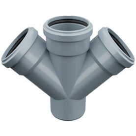 DUBBELGRENRÖR 110 MM 45° HTP UPONOR