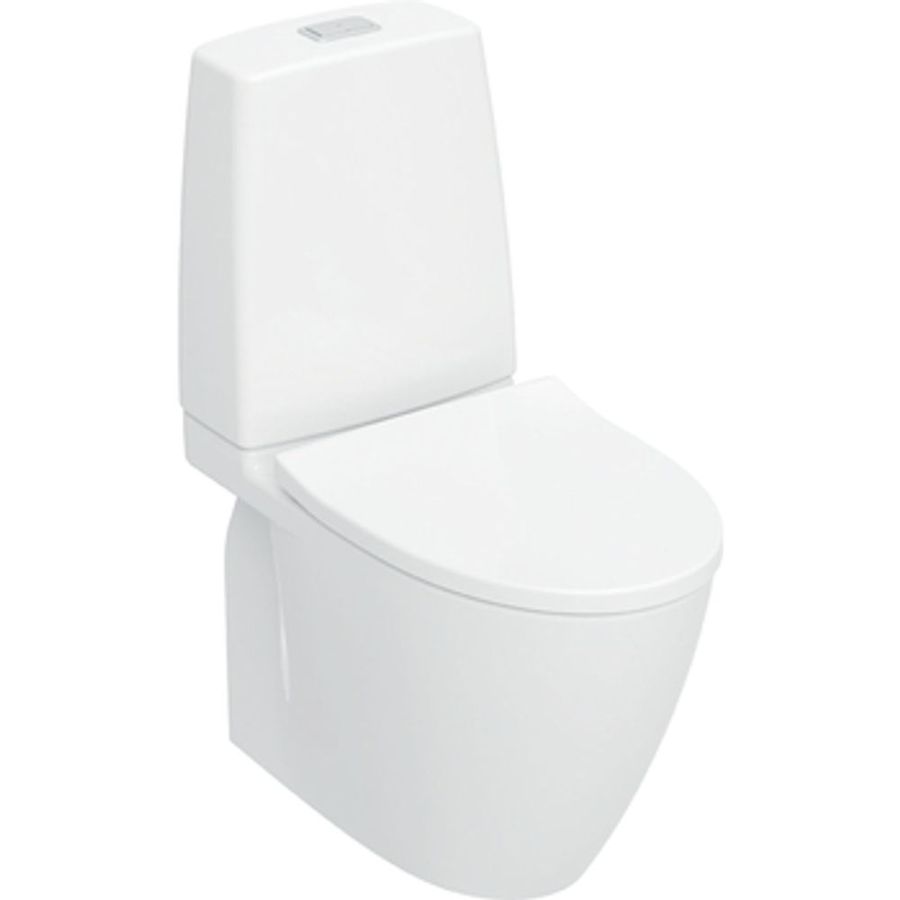 GOLVSTÅENDE WC VINTA ART S-LÅS, TURBOFLUSH, HÅRDSITS SC/QR IFÖ CLEAN
