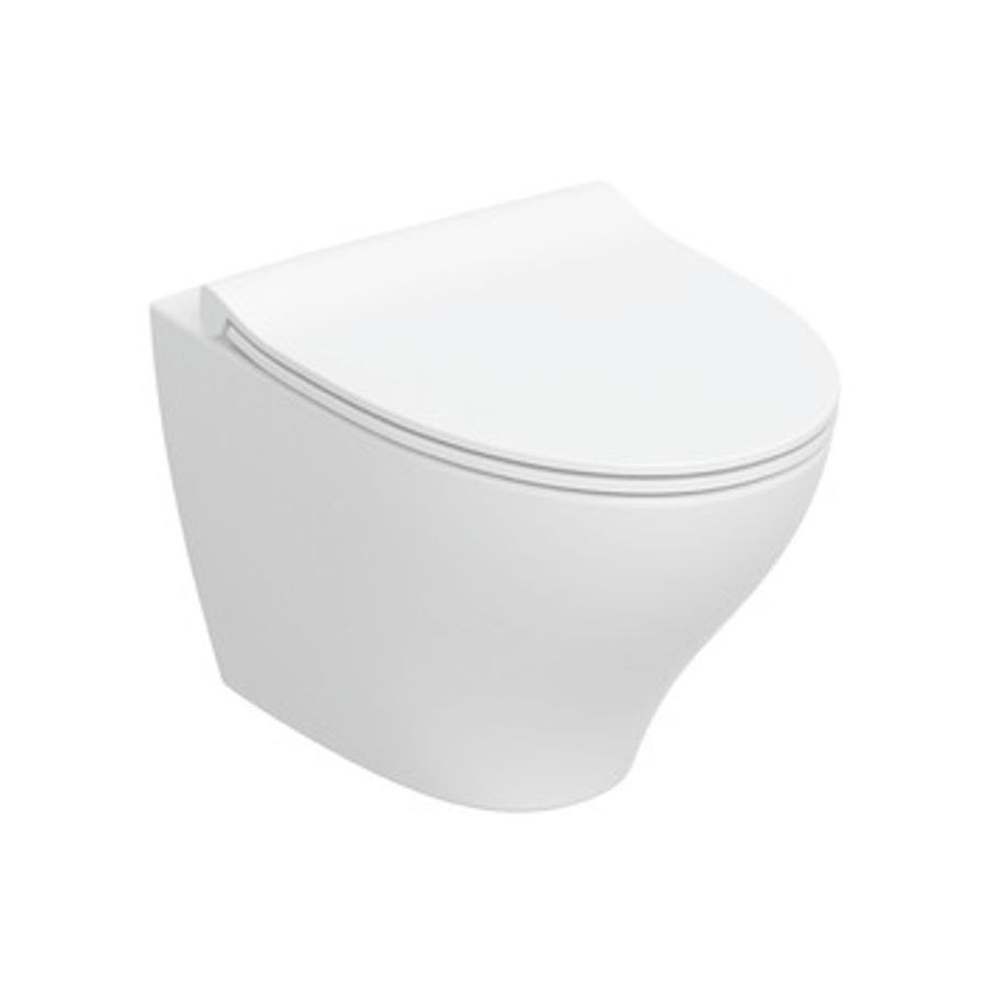 MODERN VÄGGHÄNGD WC SPIRA RIMFREE HÅRDSITS SCQR VIT IFÖCLEAN EFF3