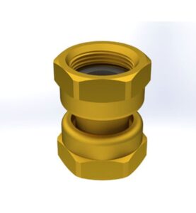 DUBBELMUTTER 15 INVÄNDIG X INVÄNDIG GÄNGA LEKANDE MUTTER EZZE