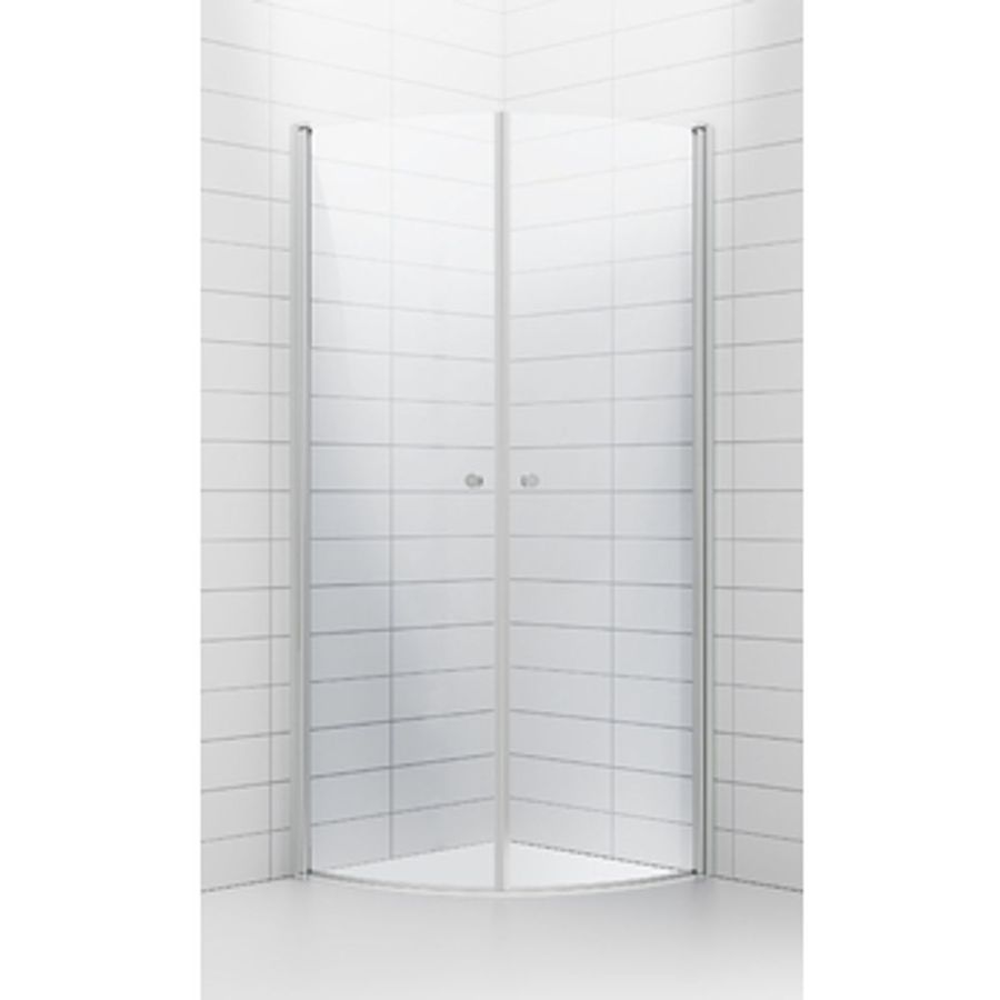 DUSCHVÄGG SOLO 80X80 SVÄNGD KOMPLETT