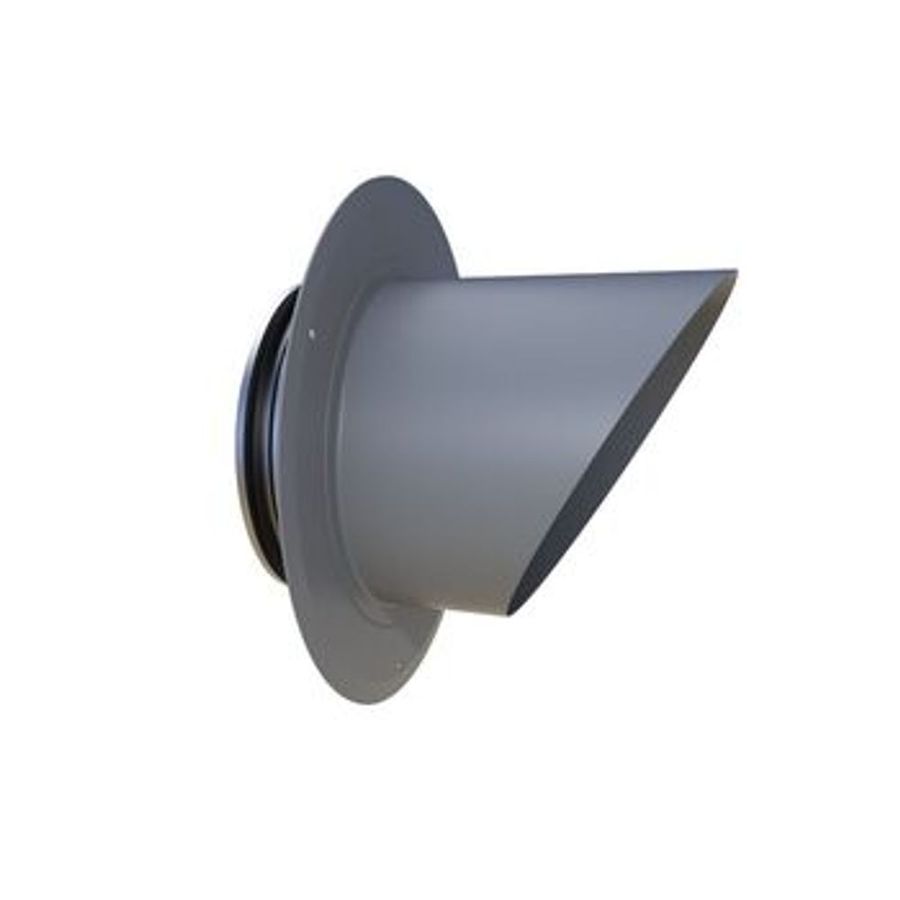 AVLUFTSDON HURS 125 MM ZINKGRÅ