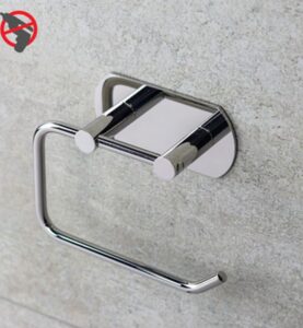 WC-RULLHÅLLARE UTAN LOCK, KROM, RFR, FÖR LIMMONTAGE