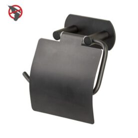 WC-RULLHÅLLARE MED LOCK, SVART, RFR, FÖR LIMMONTAGE