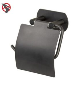 WC-RULLHÅLLARE MED LOCK, SVART, RFR, FÖR LIMMONTAGE