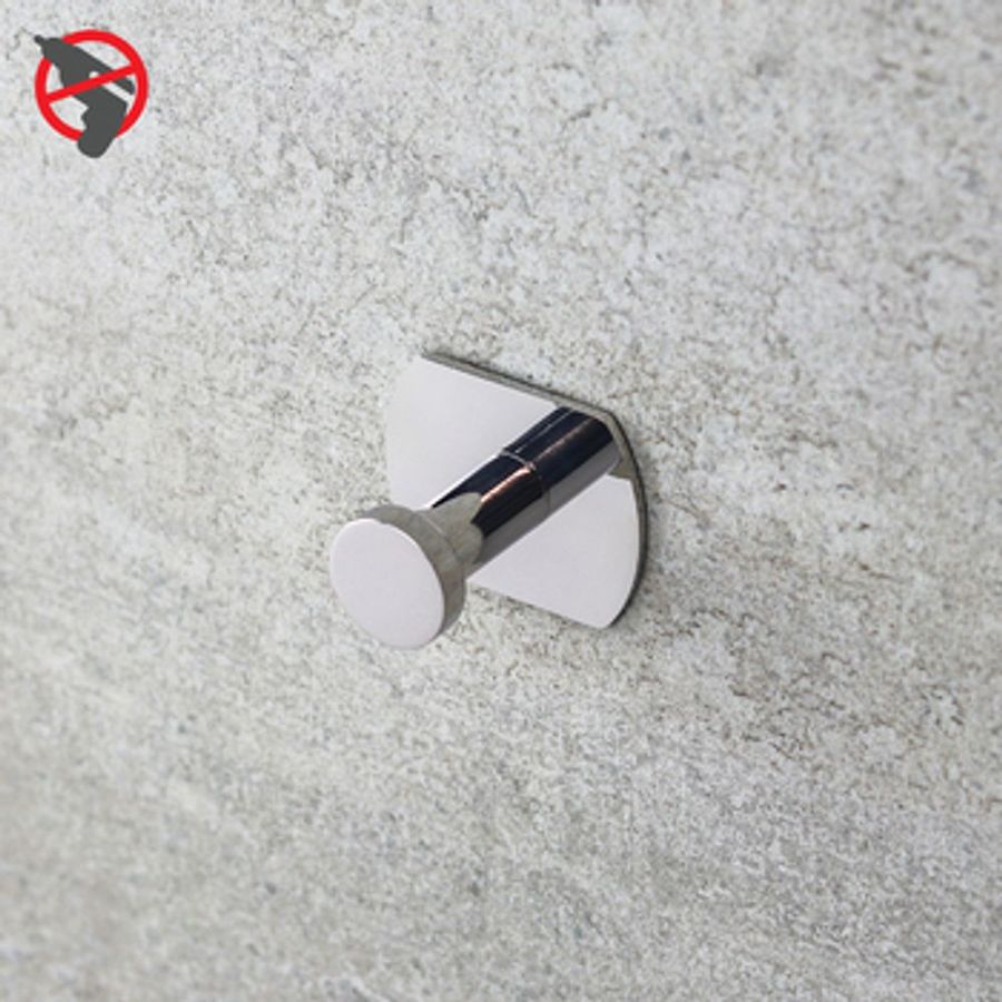 HANDDUKSHÄNGARE PROFILE LINE, ENKELKROK, KROM, RFR, FÖR LIMMONTAGE