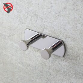 HANDDUKSHÄNGARE PROFILE LINE, DUBBELKROK, KROM,RFR, FÖR LIMMONTAGE