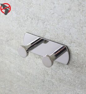 HANDDUKSHÄNGARE PROFILE LINE, DUBBELKROK, KROM,RFR, FÖR LIMMONTAGE