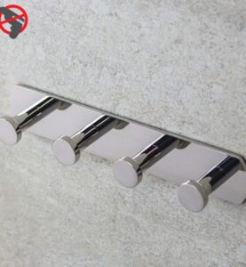 HANDDUKSHÄNGARE PROFILE LINE, 4-KROK, KROM, RFR, FÖR LIMMONTAGE