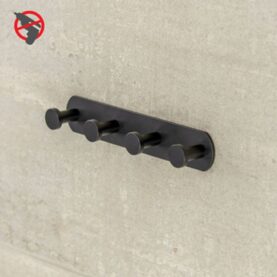 HANDDUKSHÄNGARE PROFILE LINE, 4-KROK, MATTSVART, RFR, FÖR LIMMONTAGE