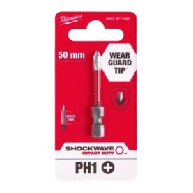 MILWAUKEE BITS SHOCKWAVE PH1X50MM