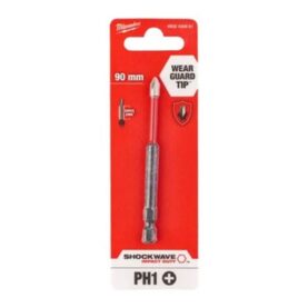 MILWAUKEE BITS SHOCKWAVE PH1X90MM