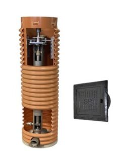 SPOLPOST RS FAST 1210 KOMPLETT PAKET INKL.SLANGKOPPLING, TRUMMA, BETÄCKNING