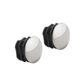 KLÄDSTÅNGSPLUGG SILVER, 2-PACK