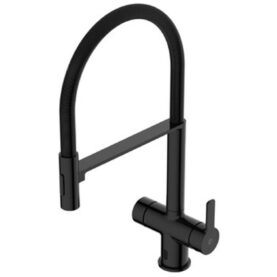 KÖKSBLANDARE ESTETIC PULLOFF BLYFRI SENSOR SVART