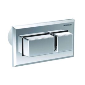 SPOLKNAPP FYRKANTIG BLANKFÖRKROMAD PNEUMATISK DUBBELSPOLNING