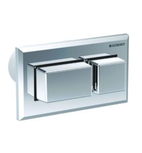 SPOLKNAPP FYRKANTIG BLANKFÖRKROMAD PNEUMATISK DUBBELSPOLNING