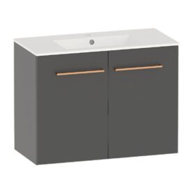 TVÄTTSTÄLLSSKÅP STILA SOFT CLOSE 800 GRÅ POLARIA