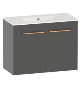 TVÄTTSTÄLLSSKÅP STILA SOFT CLOSE 800 GRÅ POLARIA