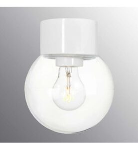 CLASSIC GLOB VIT 150MM KLARGLAS E27 IP20