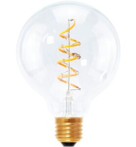LED GLOBE 95MM SPIRAL 4W 270LM E27 2200K DIM