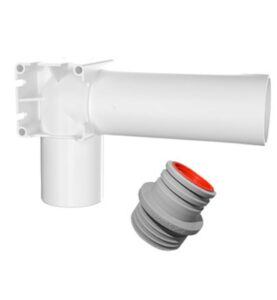VÄGGAVLOPP MED GUMMINIPEL 32/40 OCH LUKTSTOPP FALU 60120 FALUPLAST